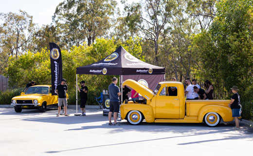 52 Chevy 3100 pick-up truck at Cars & Coffee